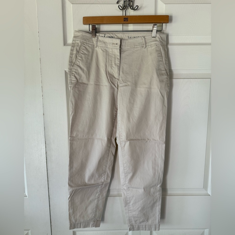 Talbots Light Beige Straight-Leg Pants